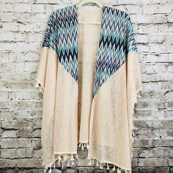 tribal kimono cardigan